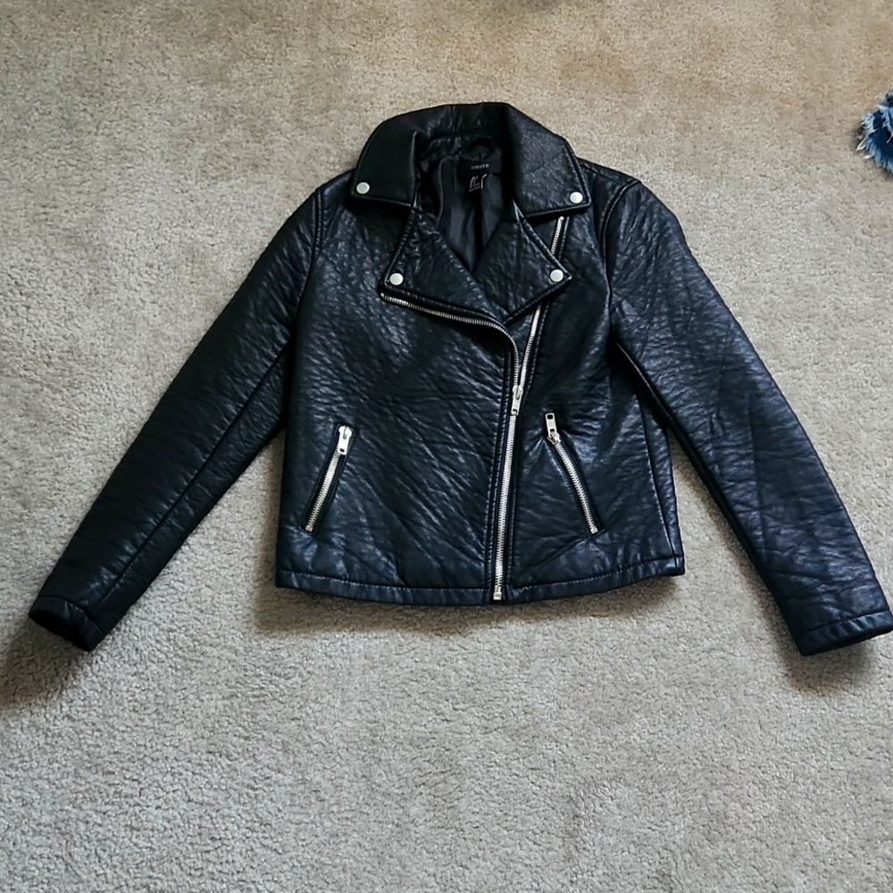 Faux leather jacket